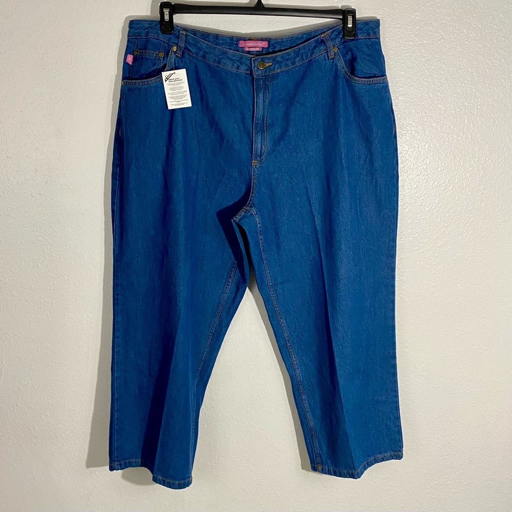 NEW Woman Within Natural Fit Denim Jeans Women’s Plus Size 24WP Petite Zip-Fly